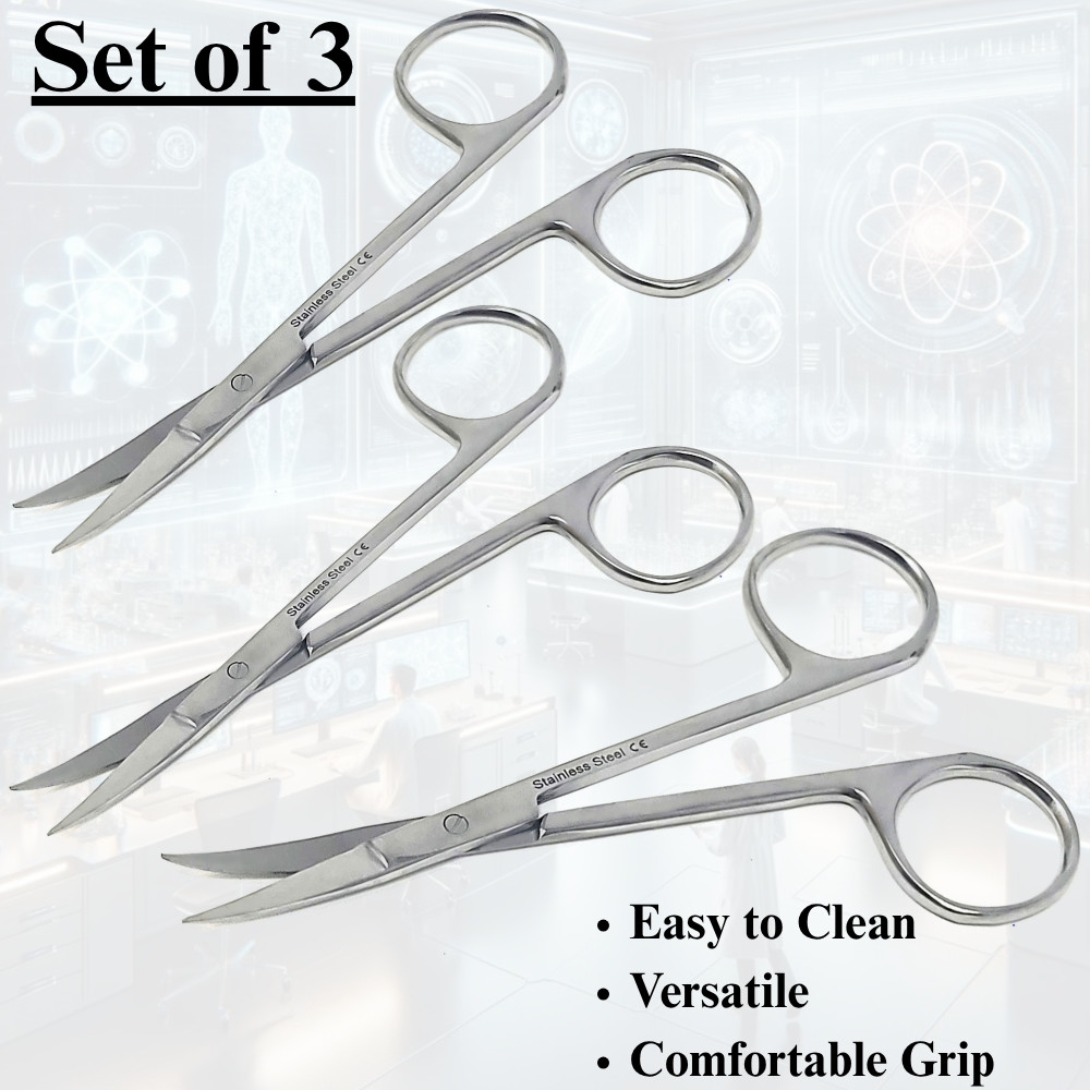 Stainless Steel IRIS Lab Scissors 4.5" for Dissection Study & Science Use