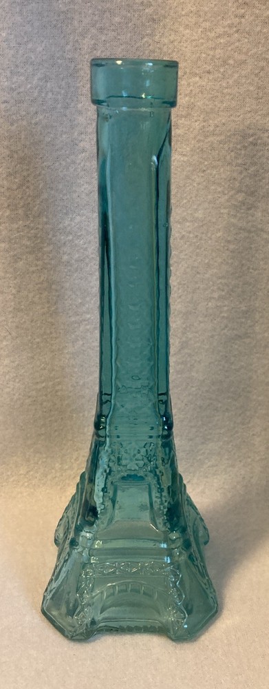 Beautiful Blue Glass Eiffel Tower 9” High