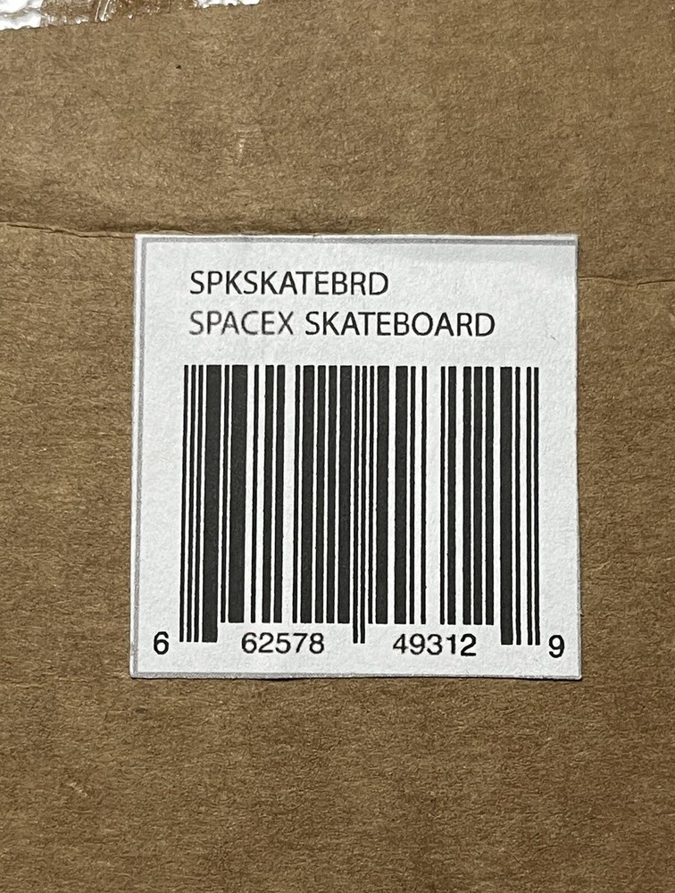SpaceX Skateboard- Carbon Fiber