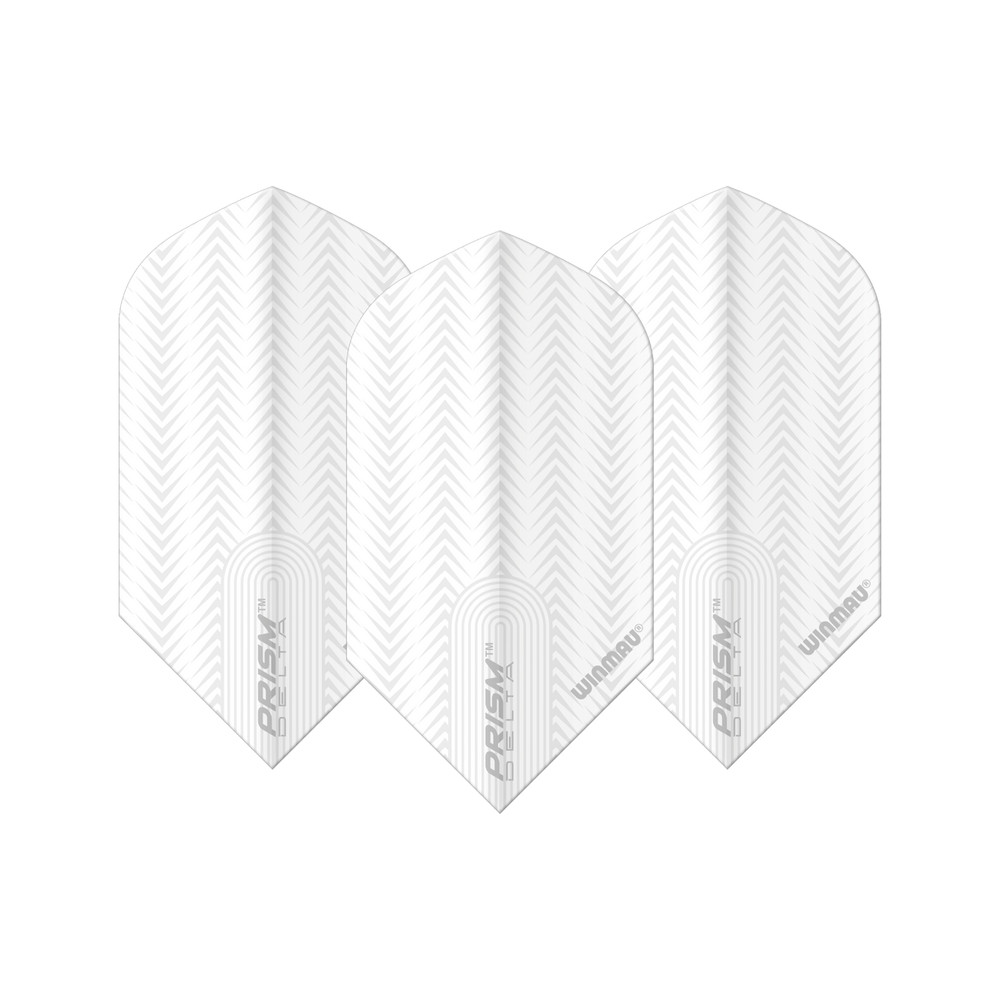 Winmau Prism Delta Slim Dart Flight - White / Grey