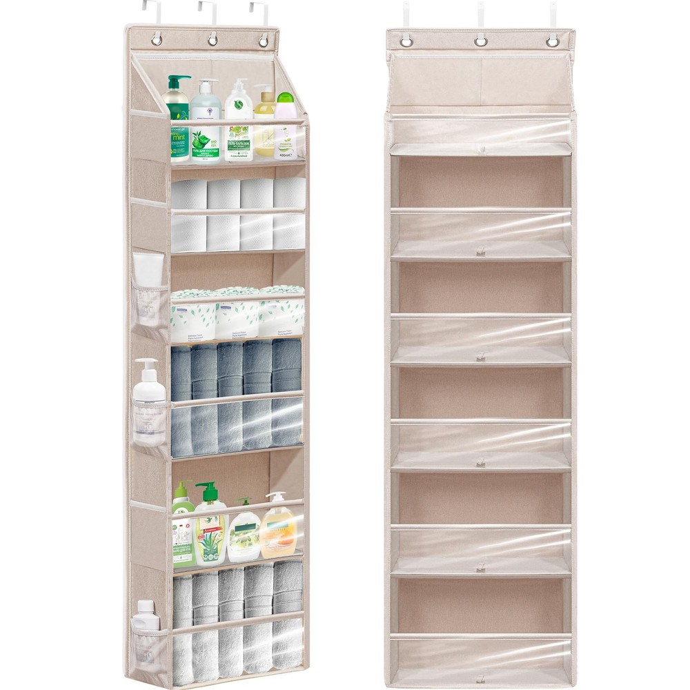 STORAGEIDEAS Over Door Organizer with 6 Extra Large Pockets 12 Side Pockets, ...