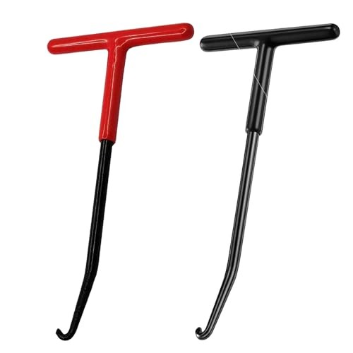 Exhaust Spring Puller Tool Motorcycle Exhaust Spring Hooks, T Shaped red +black