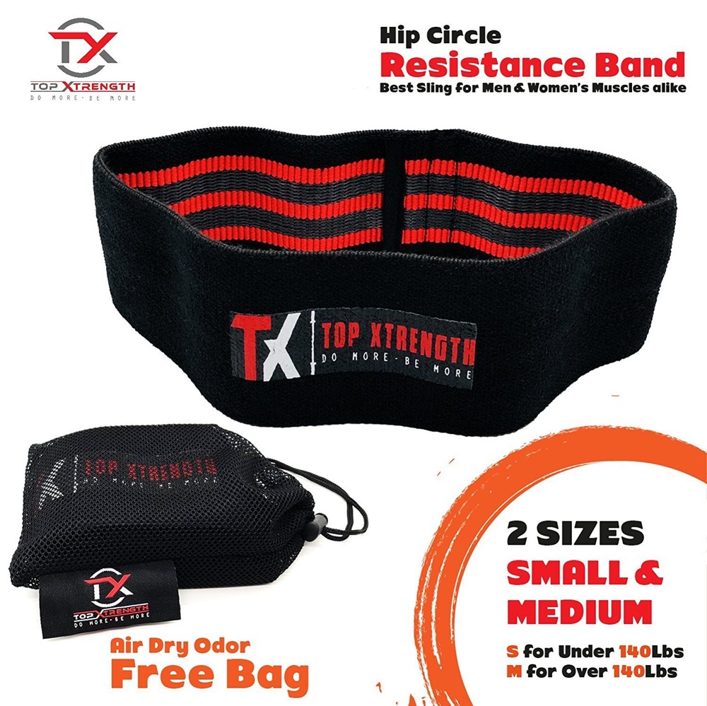 Topxtrength Resistance Hip Band - Workout Legs & Booty Exercise Small-Medium