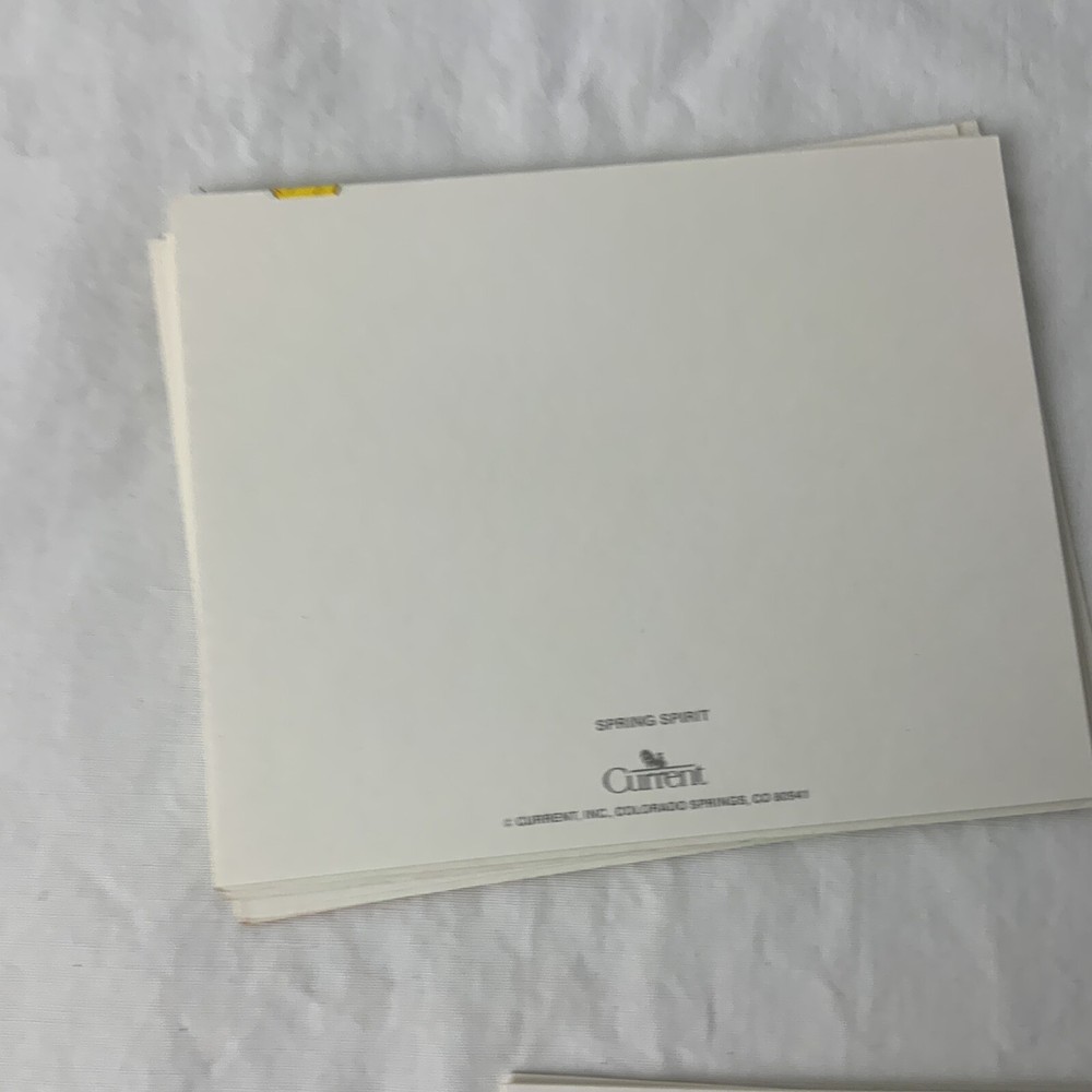 Current “Spring Spirit” 1981 Stationery Set - Fold A Notes & Note Cards….