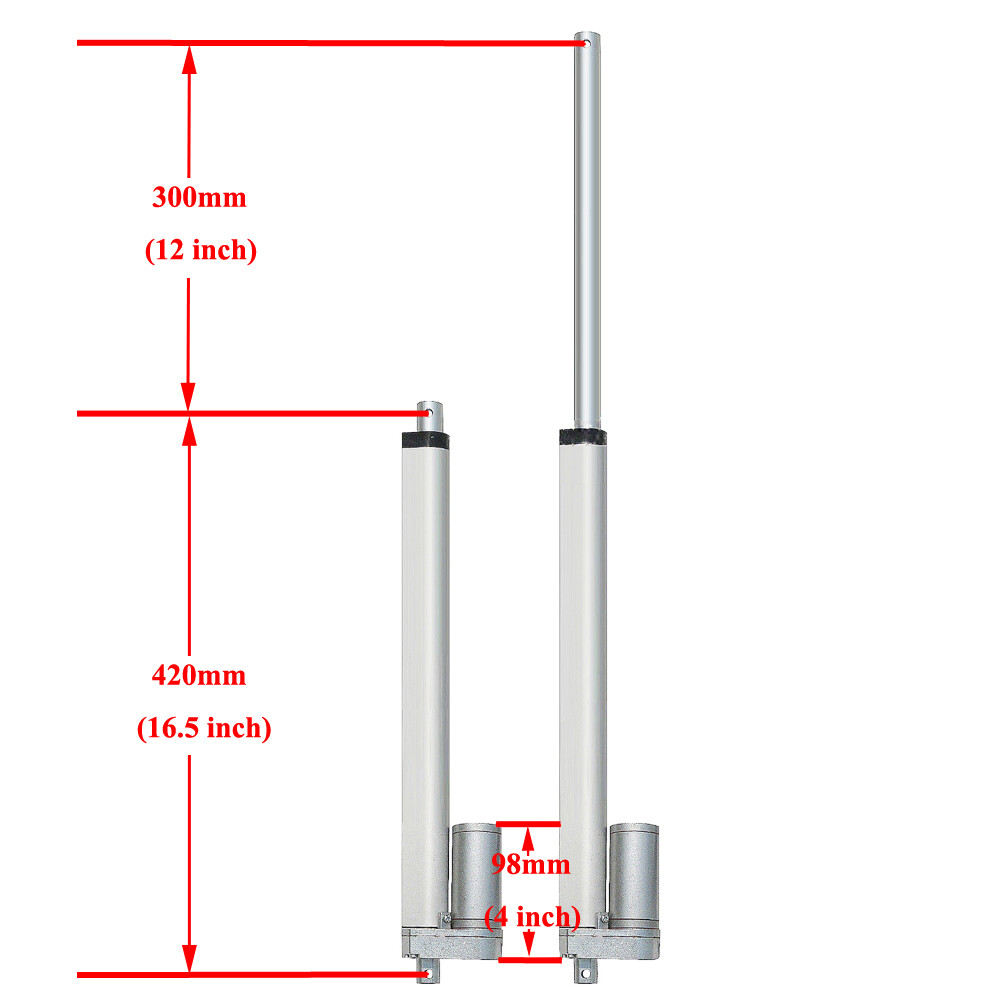 Electric Single Axis Solar Sunlight Track Tracker System Kit&12" Linear Actuator