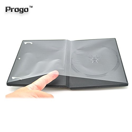 50 Pack Standard Black Single DVD Cases 14MM