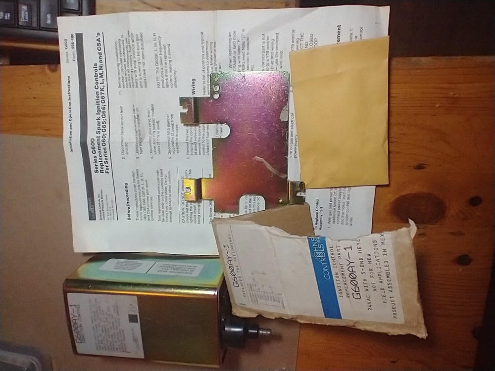Johnson Controls G600AY-1 Ignition Control 24VAC