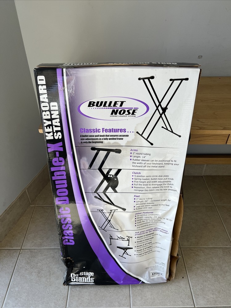 On-Stage KS91 Classic Double-X Keyboard Stand