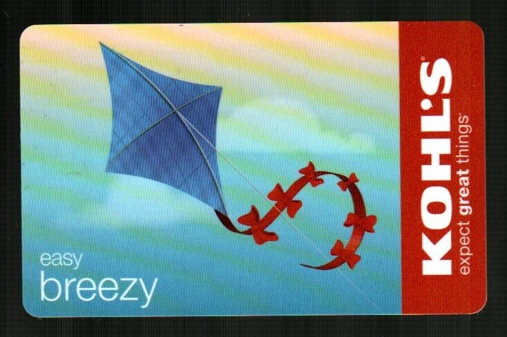 KOHL'S Easy Breezy, Kites ( 2009 ) Gift Card ( $0 )