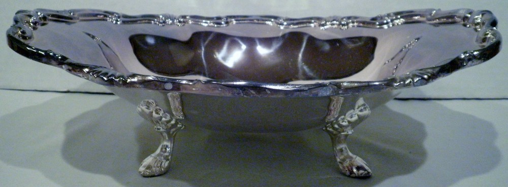 Vintage Silver Plated Oval Bowl