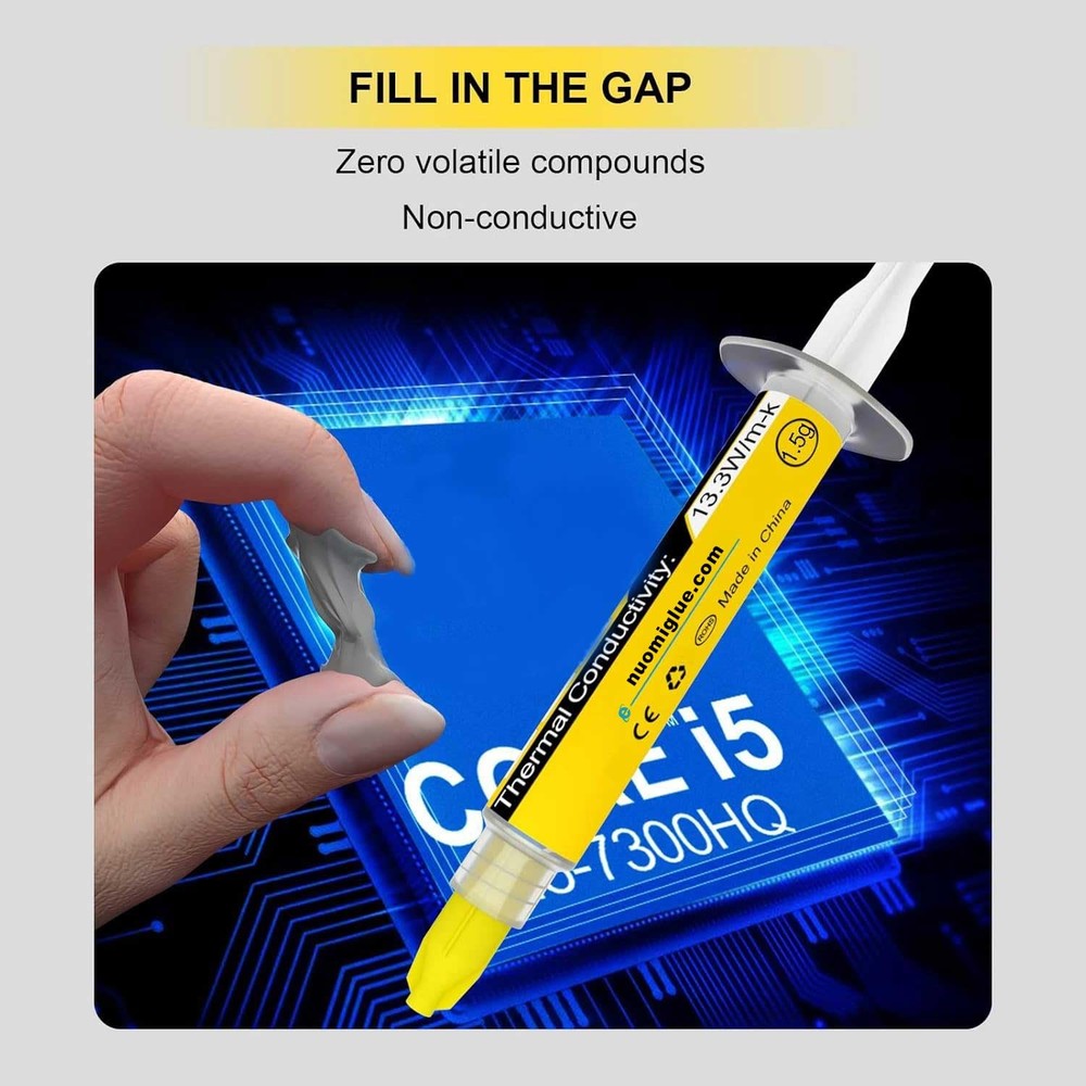 High-Performance Thermal Paste 1.5g for CPU & Heatsink Cooling Solutions