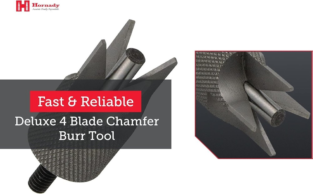 4 Blade Deburring Tool 050173 Outside Diameter For Accurate Bullet Seating Use