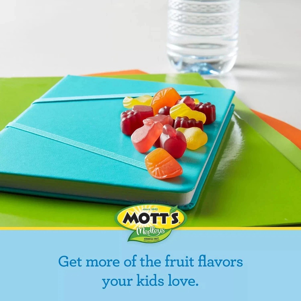 Mott's Assorted Fruit Flavored Snacks, (0.8 oz).90 Packs, with ( Fast Shipping)