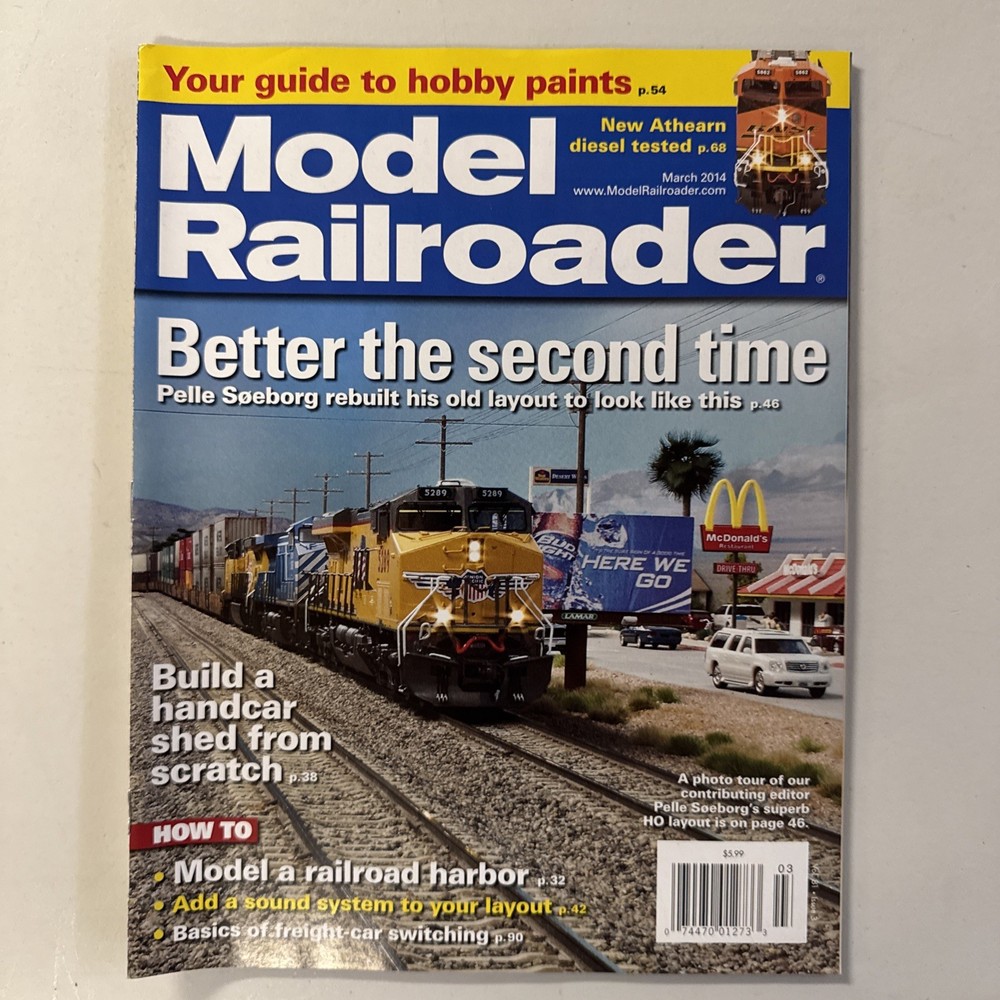 Model Railroader Magazine - Full Year 2014 Complete - Very Good