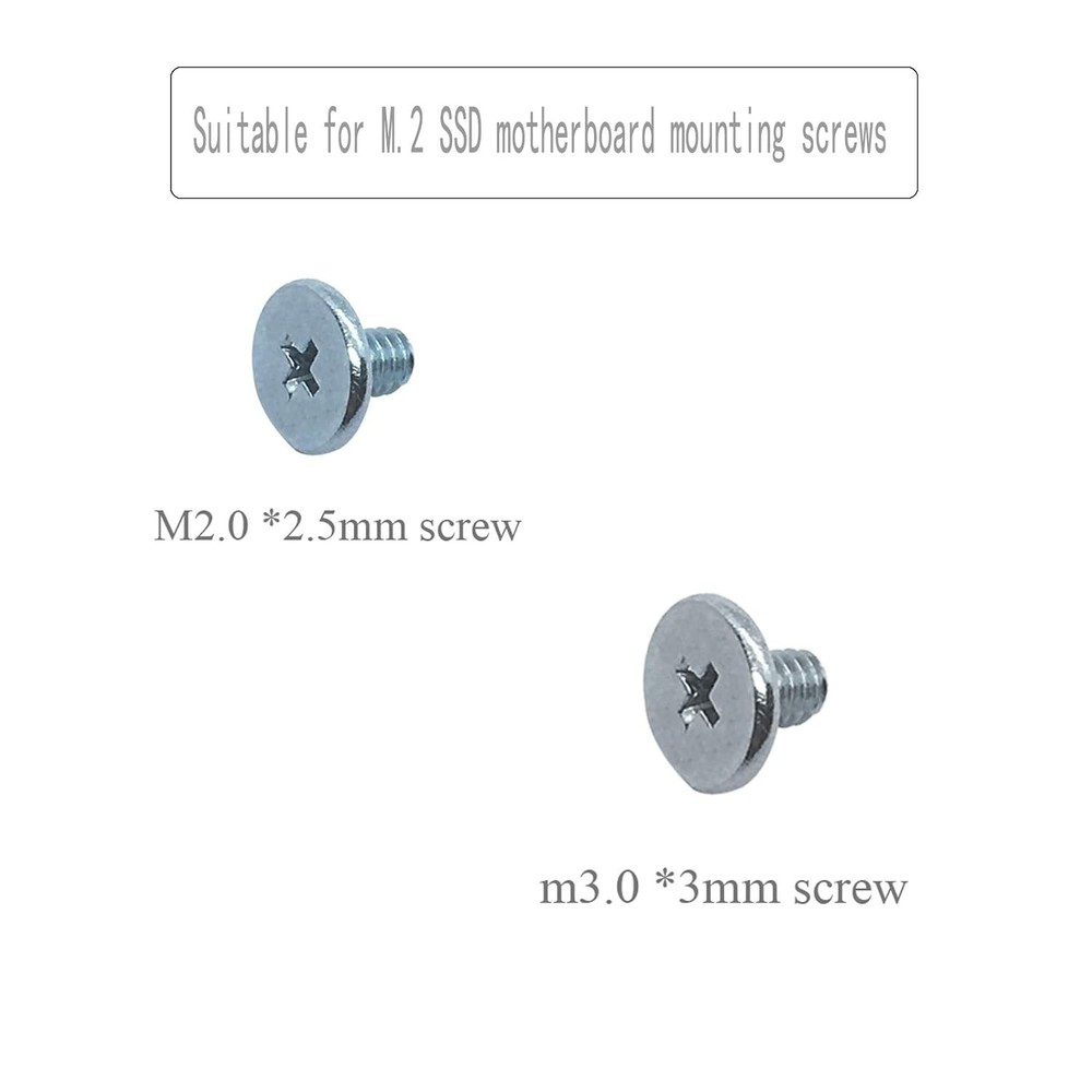 Complete 30-Piece Mounting Screws Kit for M.2 SSD Installation - Hex Design