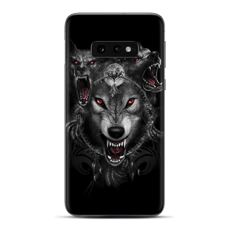 Skins Decal wrap for Samsung Galaxy S10e - Angry Wolves Pack Howling