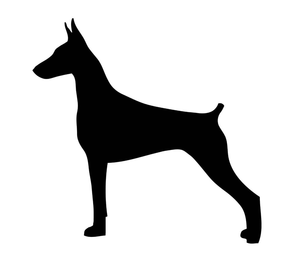 Doberman Pinscher Vinyl Sticker Decal