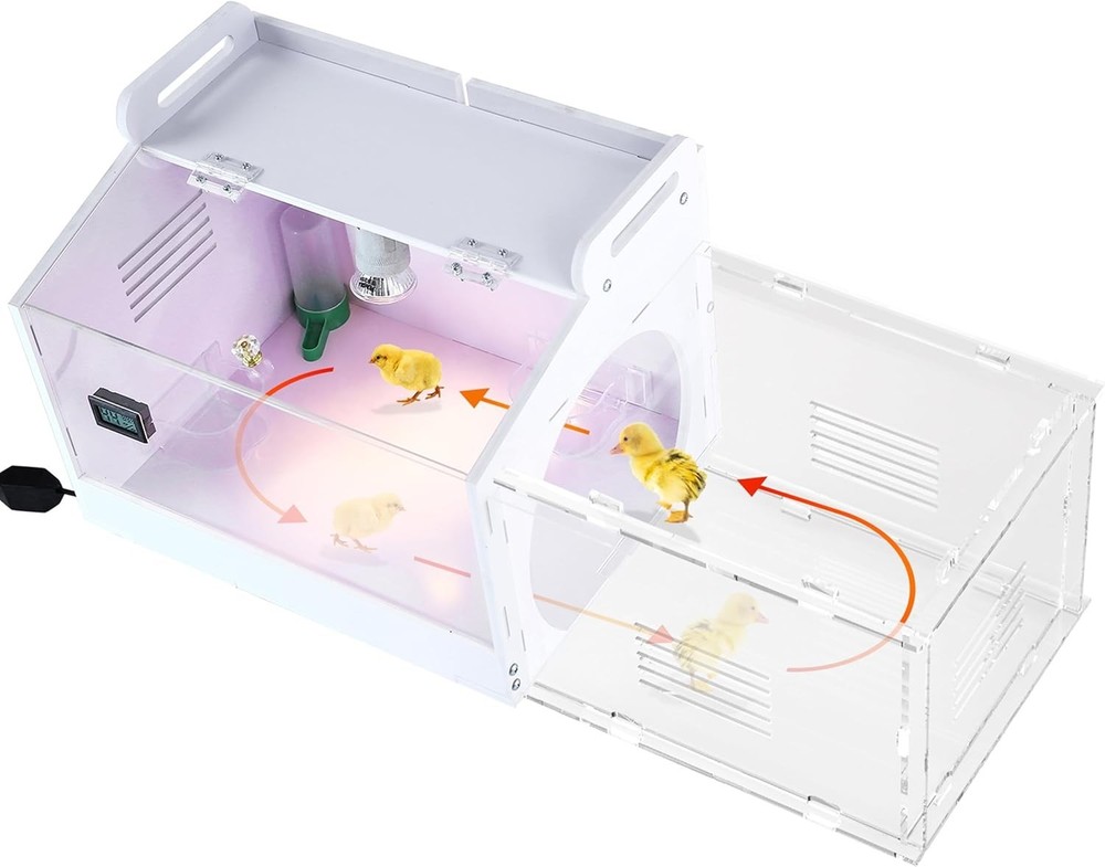 Iarge-Scale Chick brooder Box Quail Cage Egg Incubator Chick Starter Kit Chicken
