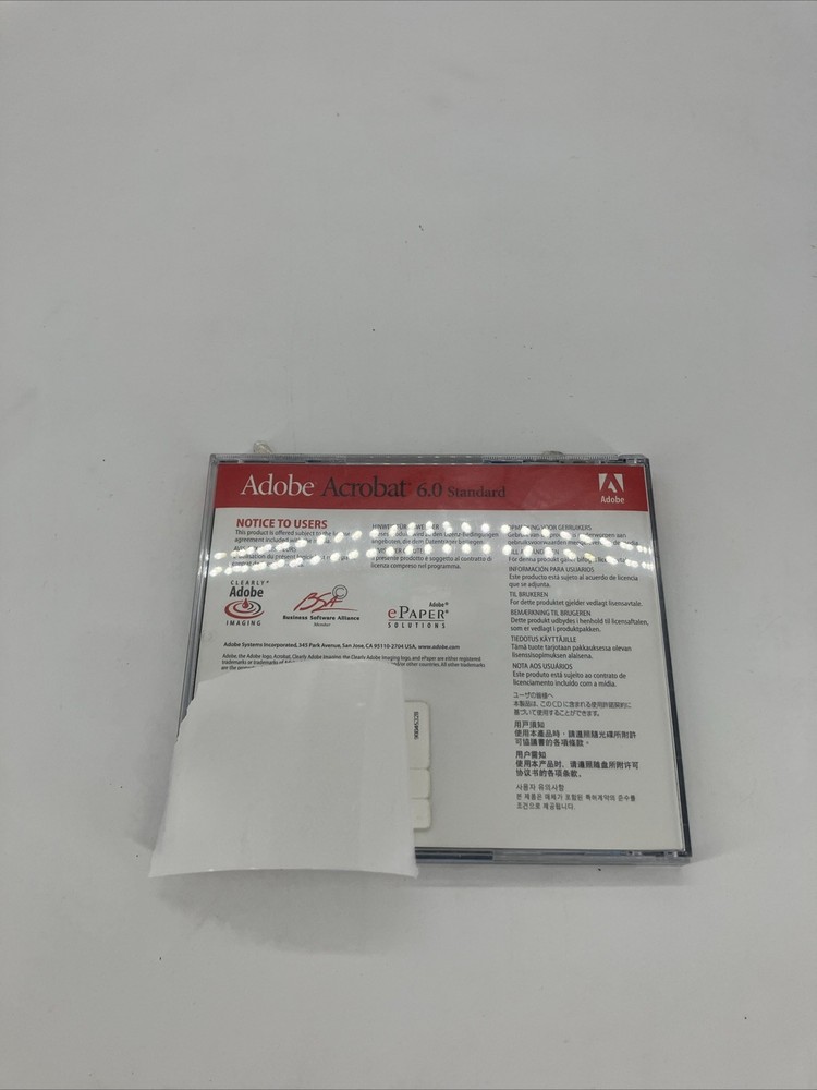 Adobe Acrobat 6.0 Standard For Windows - W/SERIAL Ships Fast