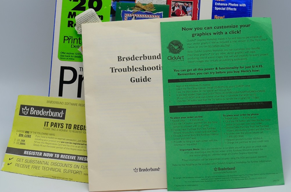 The Print Shop Deluxe Version 6 Windows 95 CD-ROM