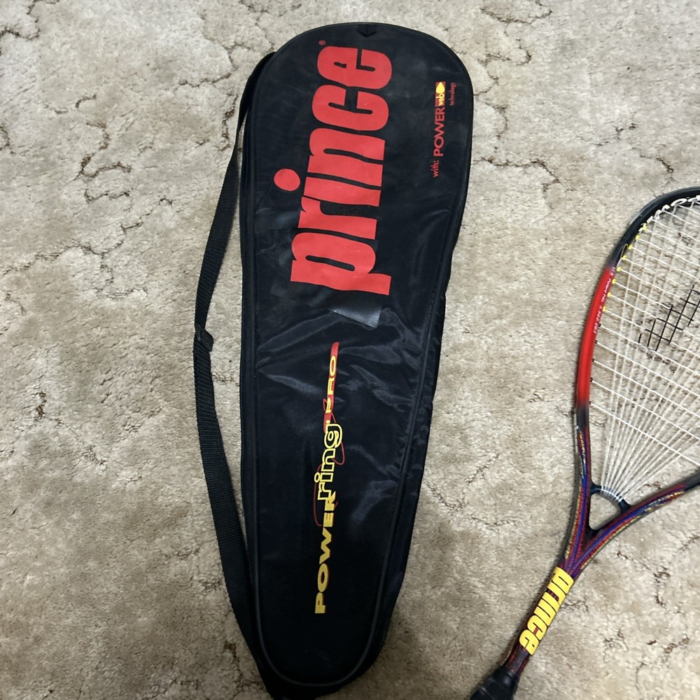 Genuine Prince Power Ring Pro Titanium Mesh Graphite Squash Racket *Needs Grip*