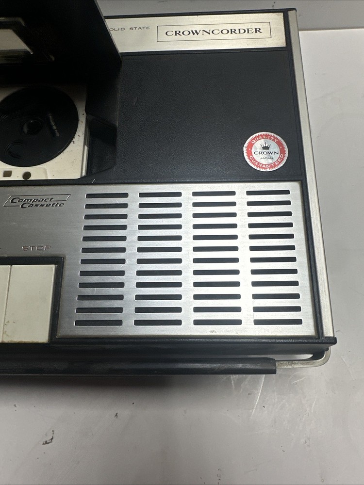 Crowncorder CTR-9450SCassette Recorder Solid State Japan Untested