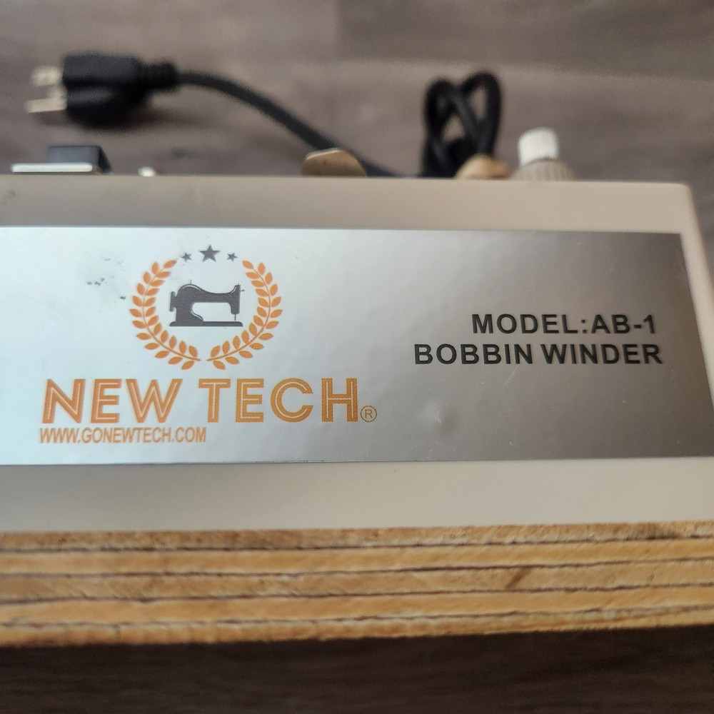 New Tech AB-1 Automatic Bobbin Winder Portable Sewing Machine Accessory White