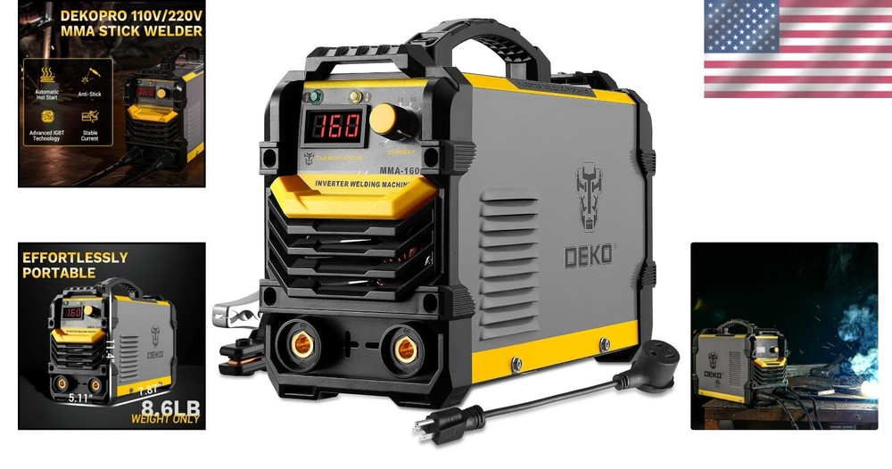 Energy Efficient 160A MMA Welder: Multi-Material Capability with Accessories
