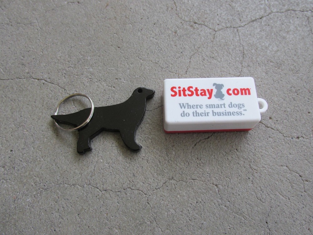 Training Clicker and Black Dog Key Chain NEW