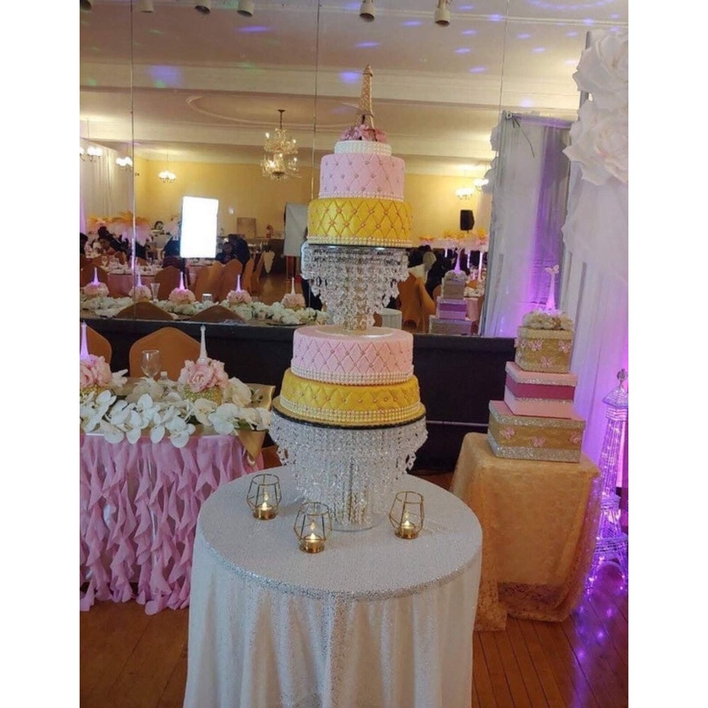 Crystal Cake Stand| Crystal Cascading Cake Stand for Wedding