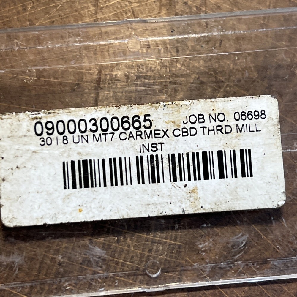 ONE CARMEX 30 | 8 UN MT7 THREAD MILL INSERT