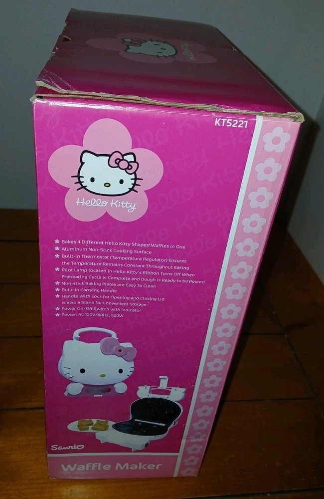 Hello Kitty Waffle Maker KT5221 Sanrio New