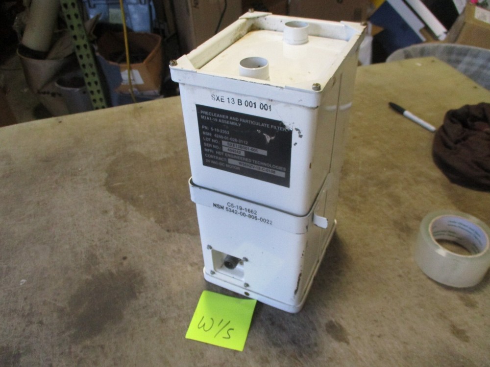 NOS M1A1-19 Precleaner & Particulate Filter, 24v, for NBC Systems in Armored Veh