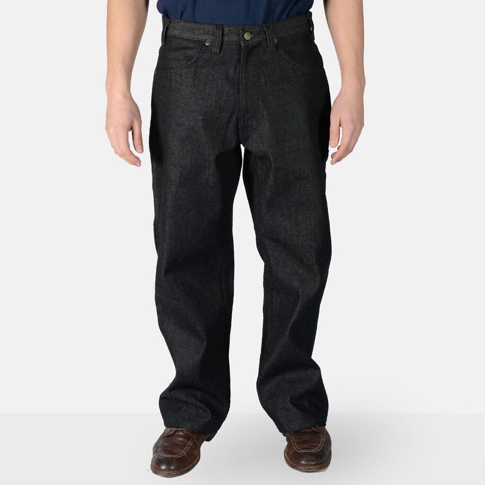 Ben Davis Men's Carpenter Work Pants Black & Indigo
