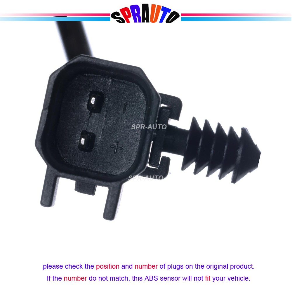 2Pcs ABS Wheel Speed Sensor Front Driver Passenger For Dodge Durango 16-25 Jeep