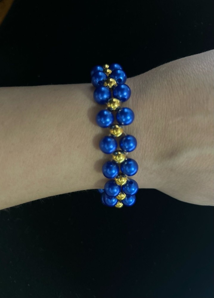 Handmade beautiful unique beaded Elastic bracelet