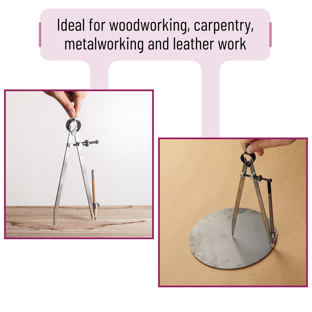 Mr. Pen- Professional Compass with Lock, Pencil Compass, Woodworking...