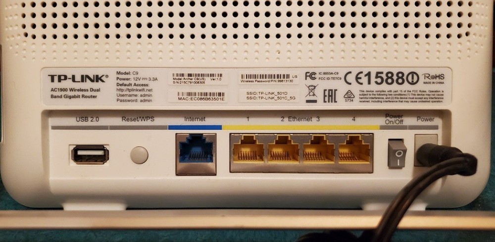 LOT Mixed Network Equipment Routers Modems Switch TP Link Netgear All Power On