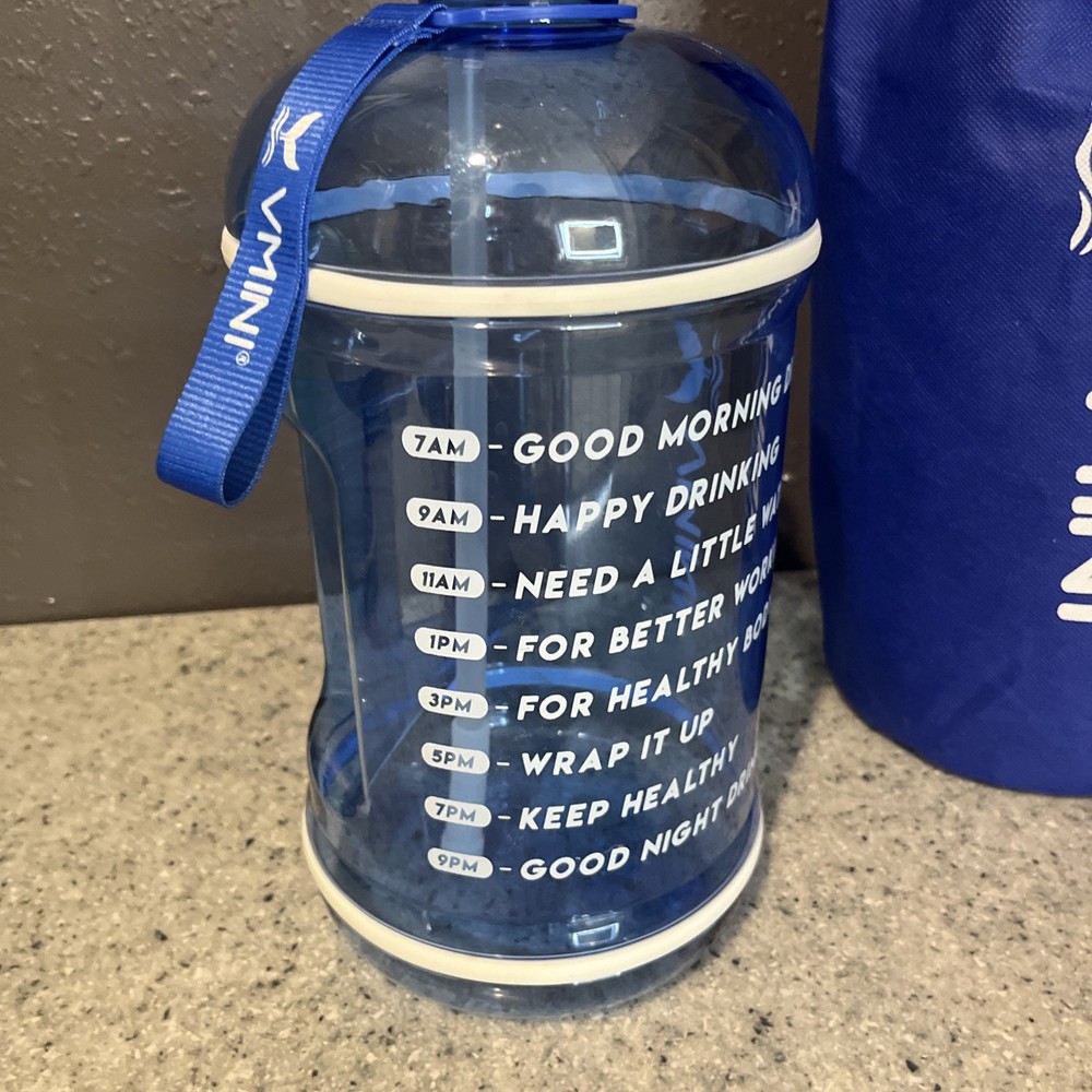 Vmini Reusable Water Jug 1 gallon Blue