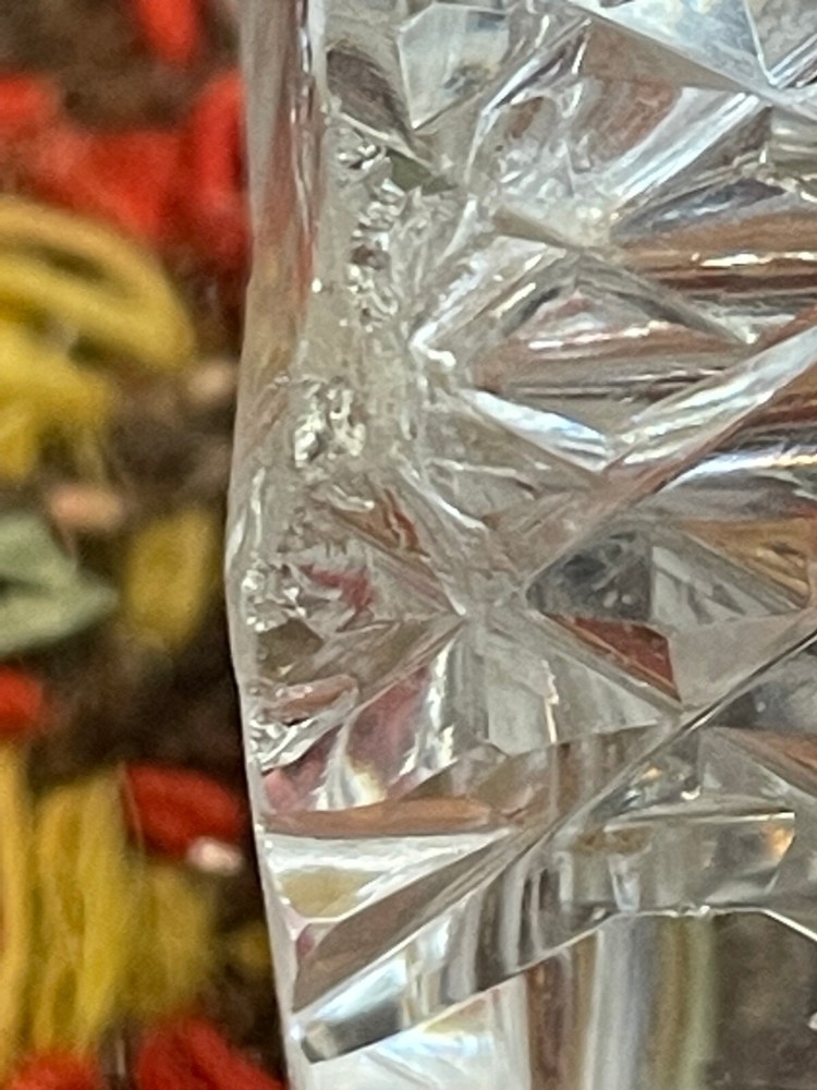 Antique Condiment Set Cut Glass and Silver