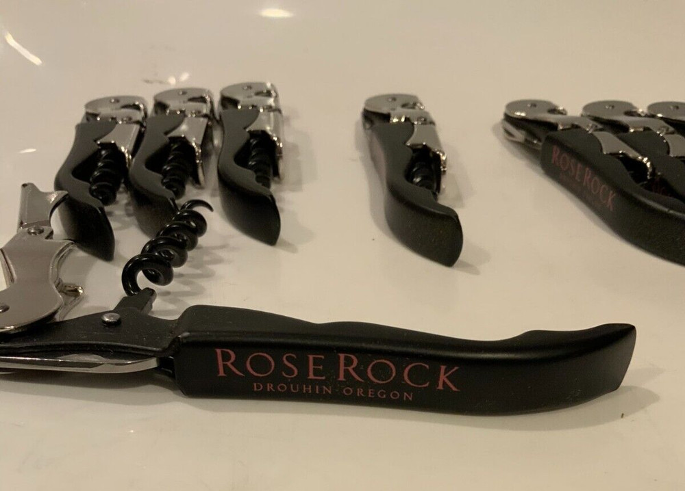 Rose Rock Pulltap's Double-Hinged Waiters Corkscrew, Black and Stainless Steel