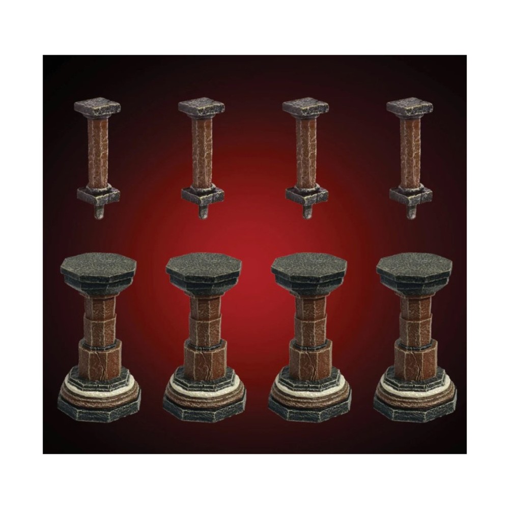 Dwarven Forge Dwarvenite Painted Ancient Pillars NM