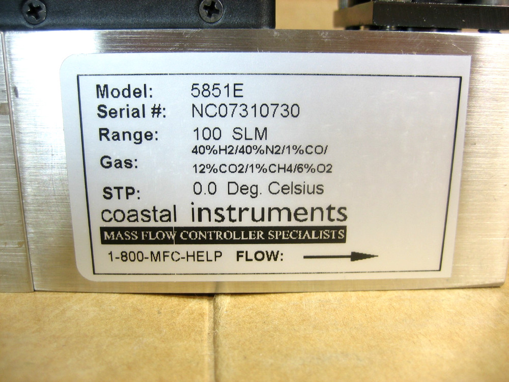 Brooks Instrument 5851E Mass Flow Controller 100 SLPM