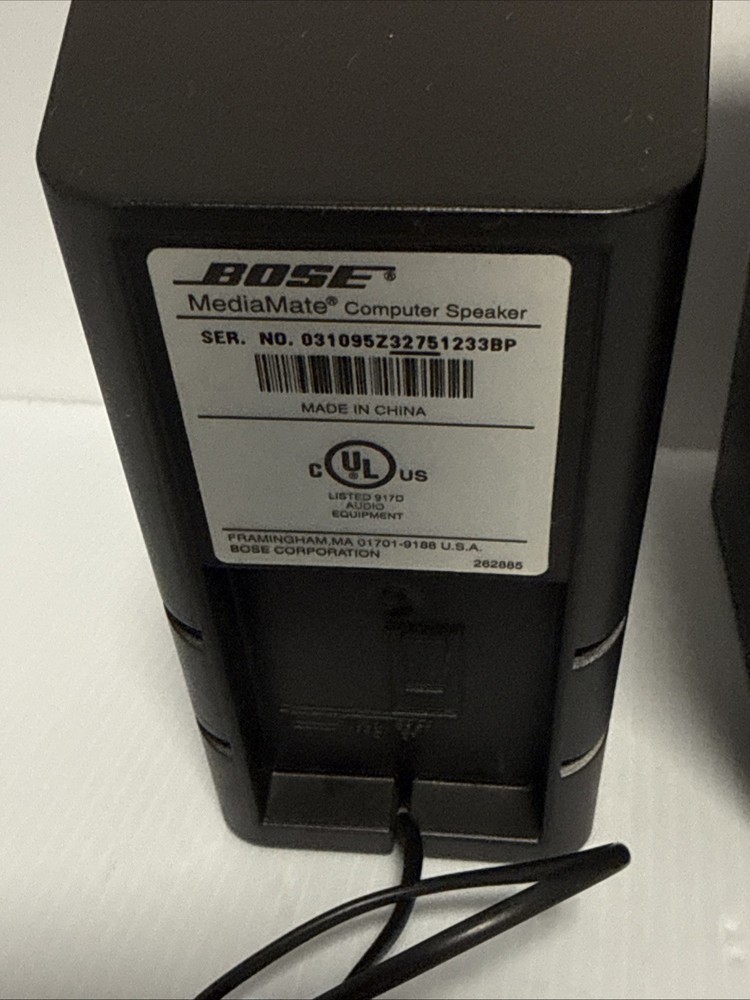 BOSE MediaMate PC Computer Speaker With AC Power Adapter/Read