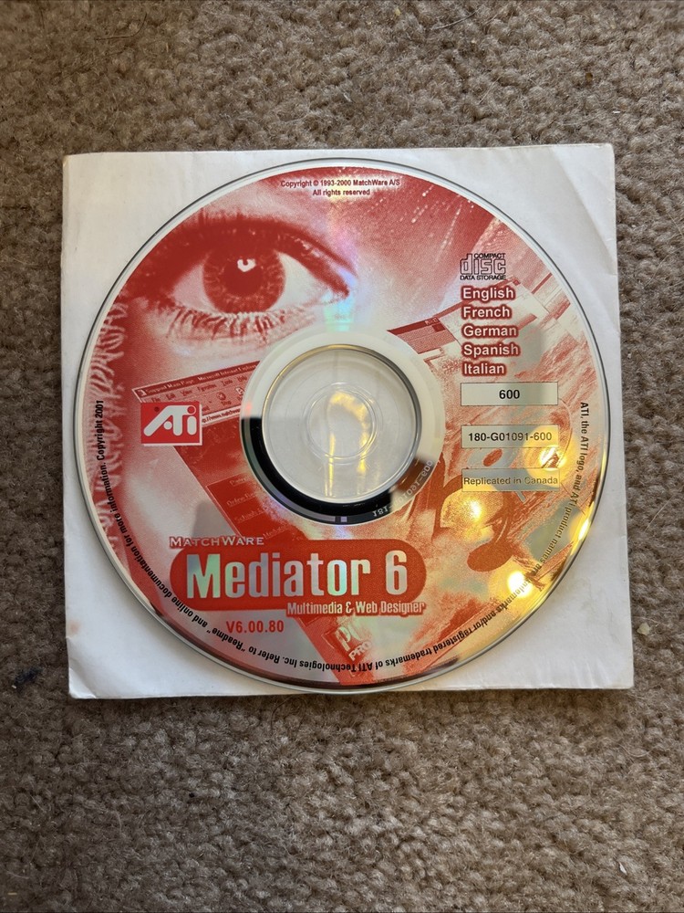 MatchWare Mediator 6 Multimedia & Web Designer CD-ROM, ATi, PC, 2001