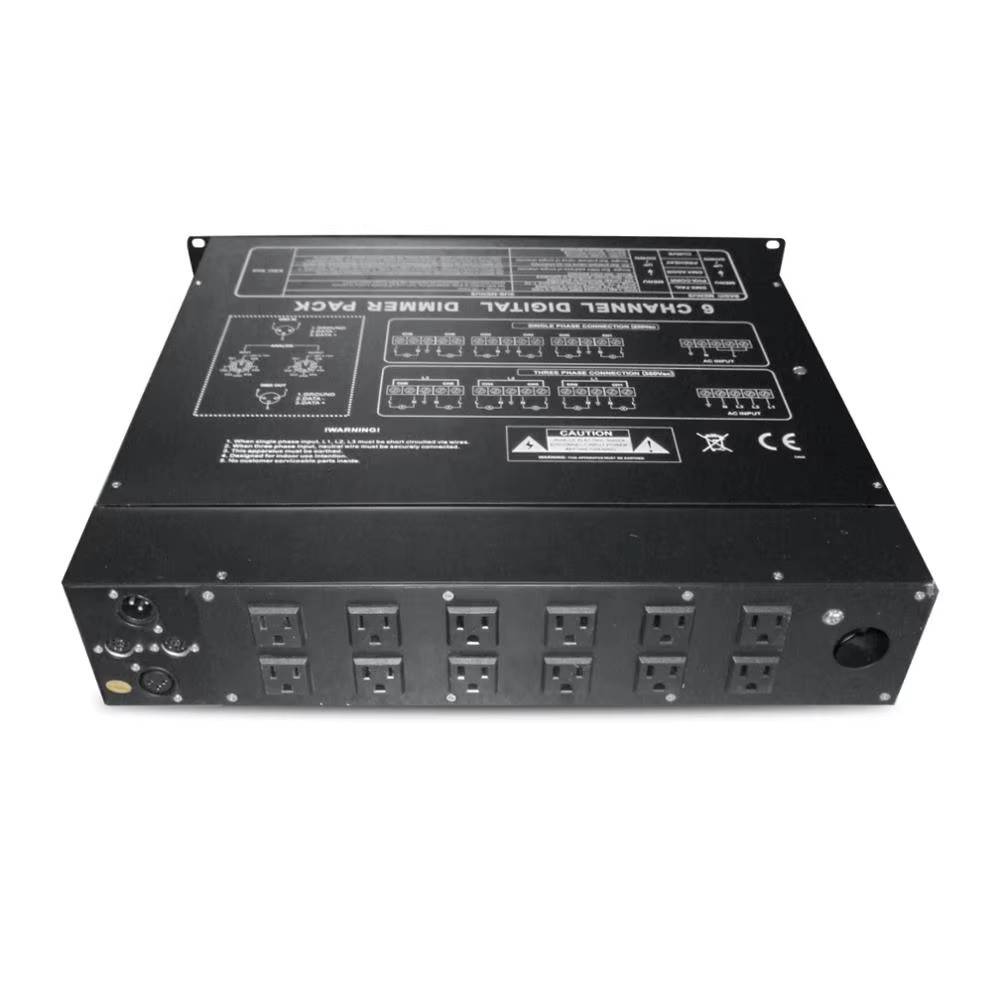 ​​High-Performance​​ 6 Channel Dmx512 Digital Dimmer Pack for Stage Lighting