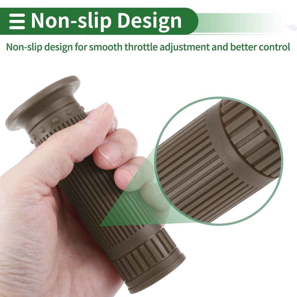 1" 25mm Motorcycle Knobs Handlebar Cover TPU Dark Brown