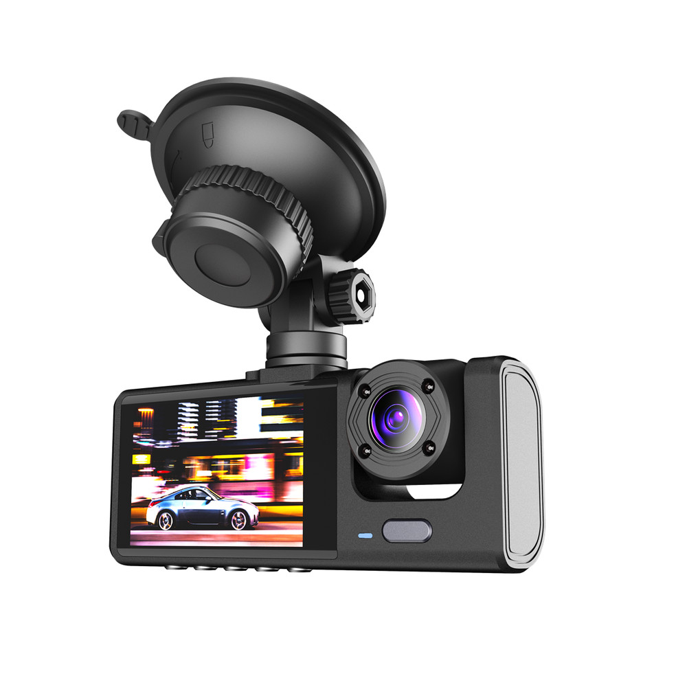 Dash Cam for Car 1080P 3 Lens Dash Camera Night Vision G-sensor Loop Recording