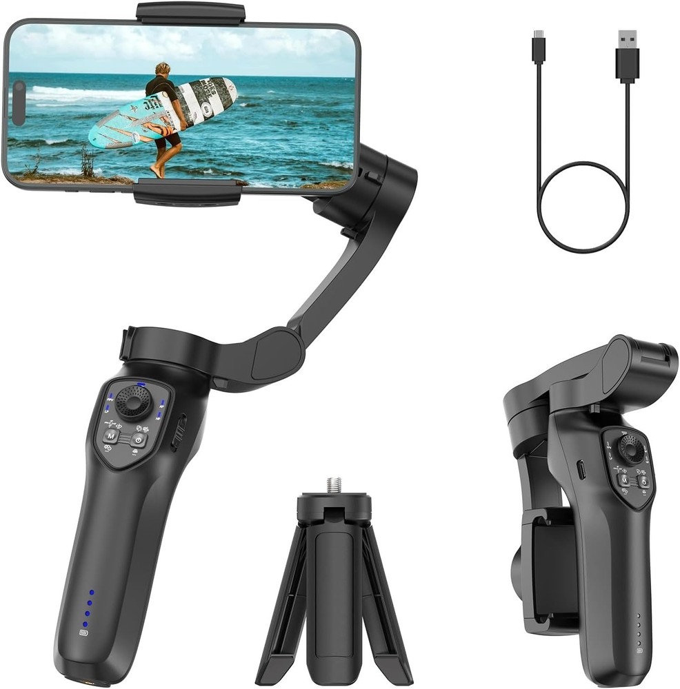 Osmo Mobile 8 Gimbal Stabilizer for Phone, Native Tracking with Audio & Light...