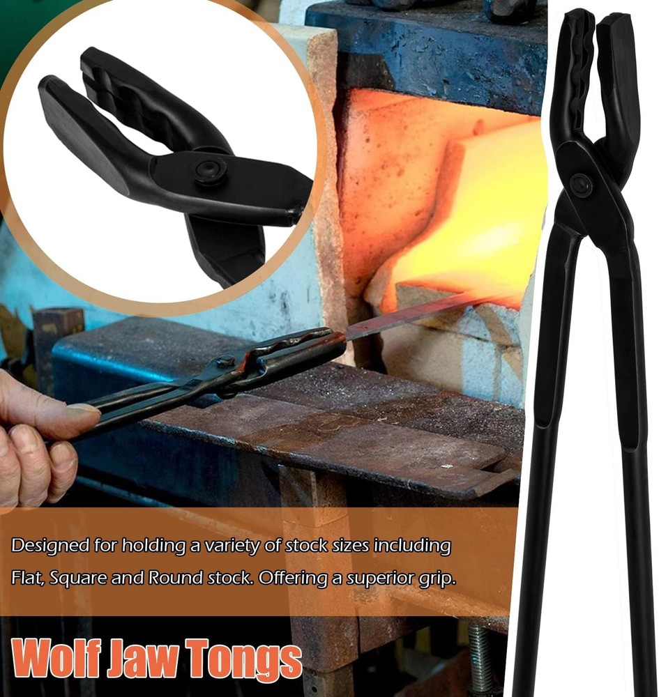 BLACKSMITH HAMMER & FORGE TOOLS KIT - STARTER BEGINNER MAKING KNIFE KIT
